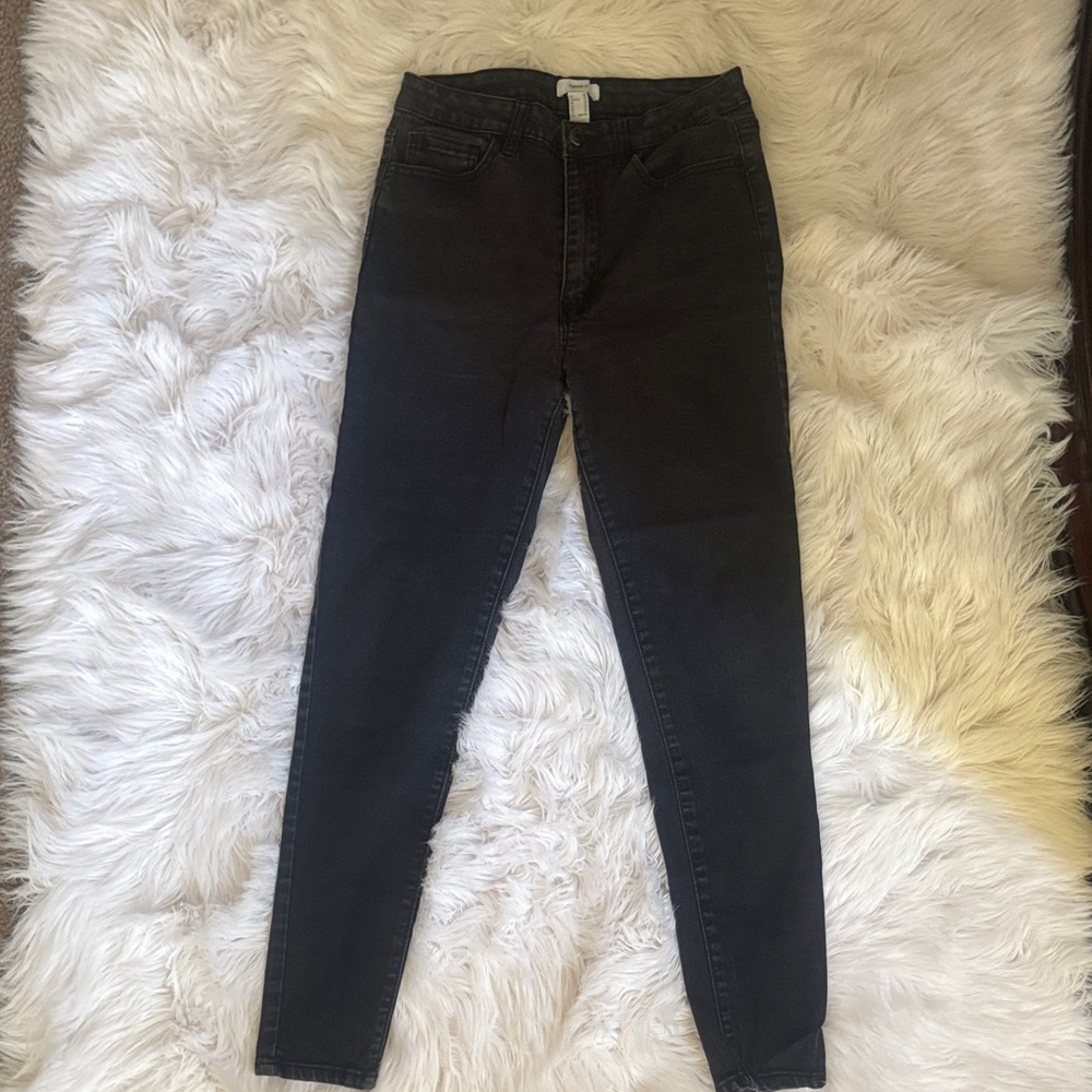 Forever 21 Women's Dark Gray Skinny Jeans